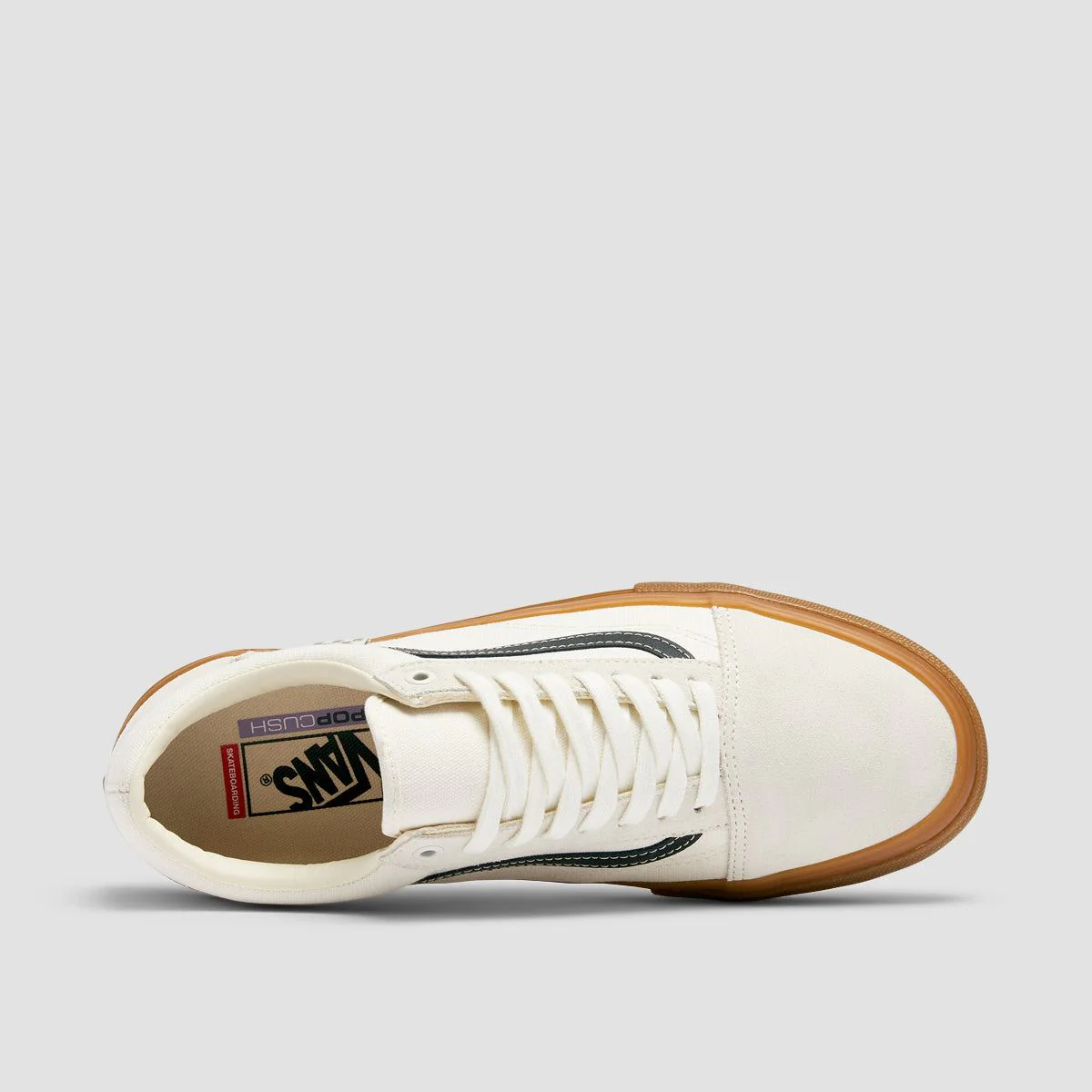 Vans Skate Old Skool Shoes - Marshmallow/Gum - Image 4