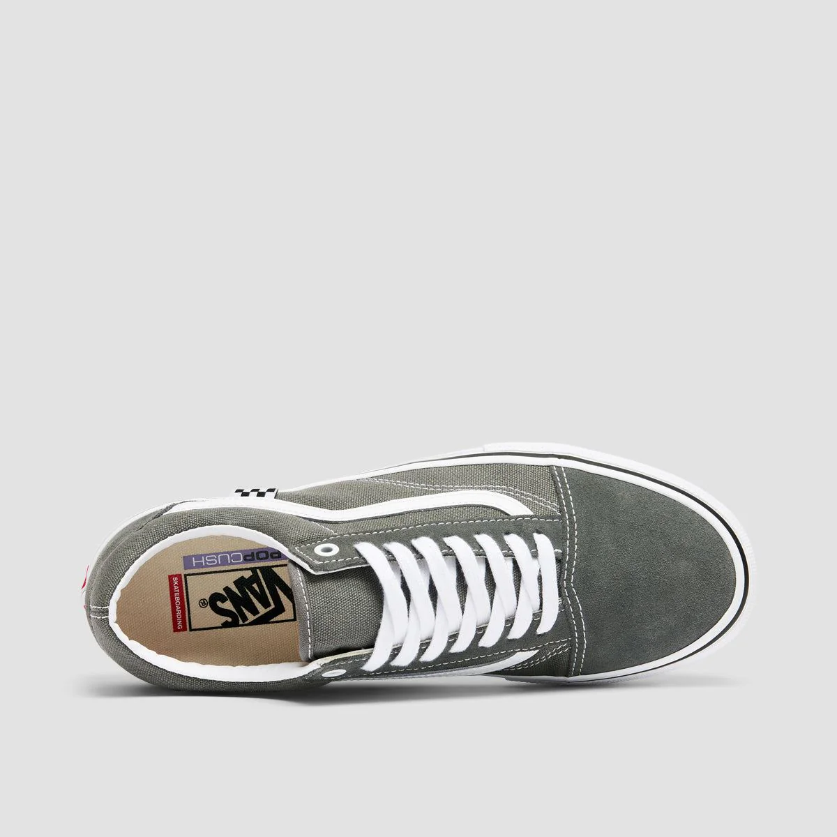 Vans Skate Old Skool Shoes - Pewter/White - Image 4