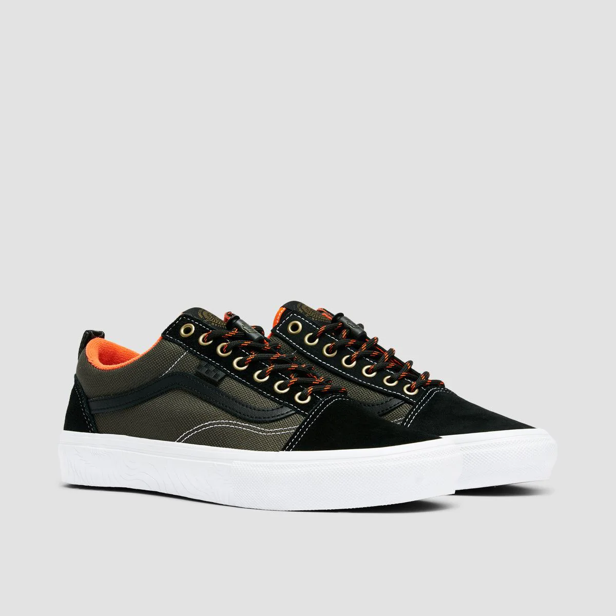 Vans Skate Old Skool Shoes - Spitfire Wheels Black/Flame - Image 2