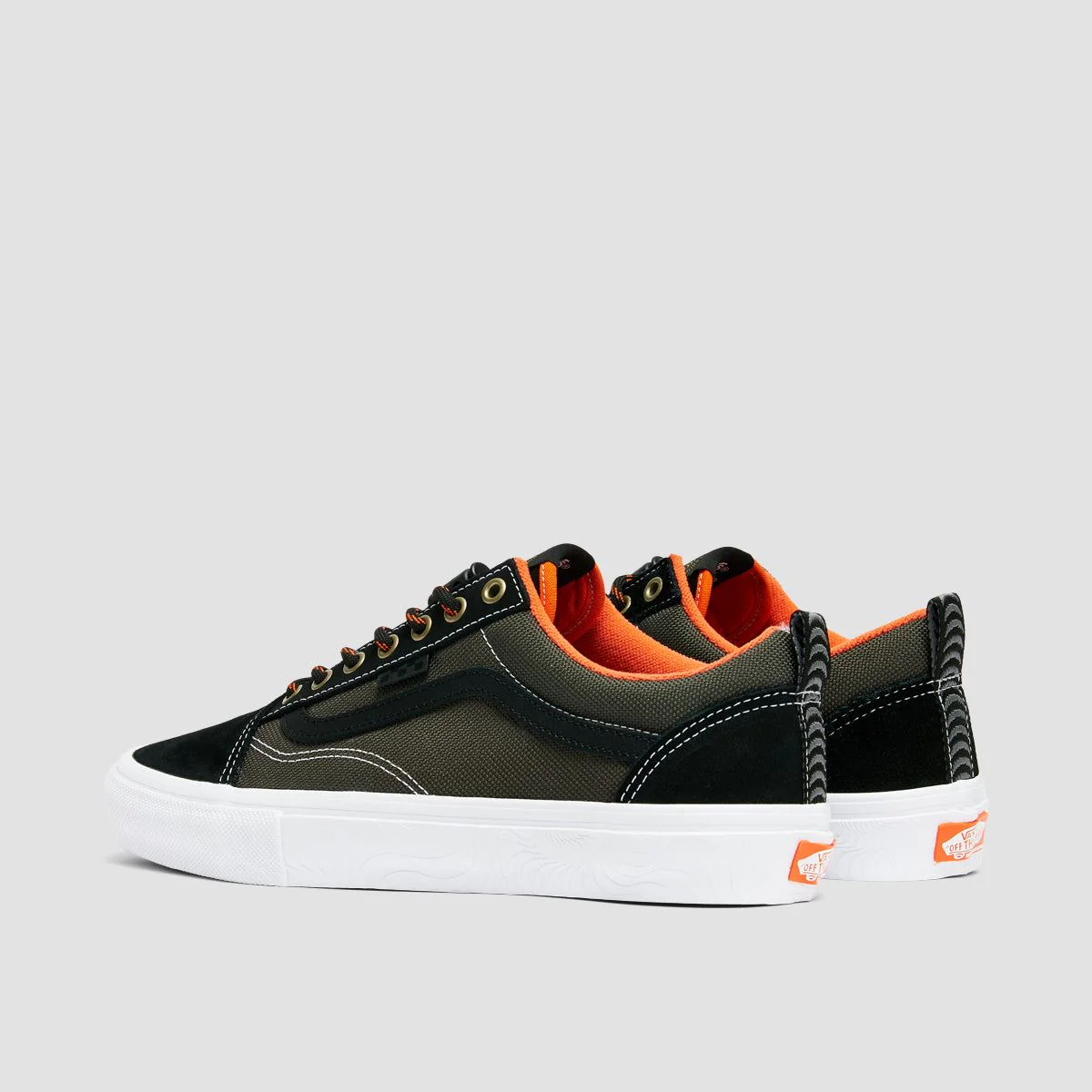 Vans Skate Old Skool Shoes - Spitfire Wheels Black/Flame - Image 3
