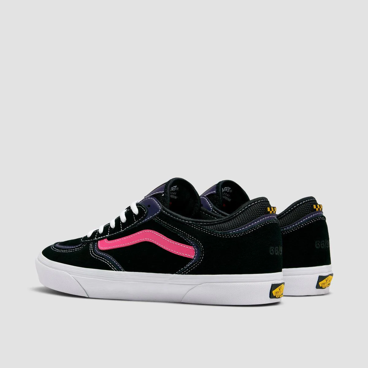 Vans Skate Rowley Shoes - Black/Pink - Image 3