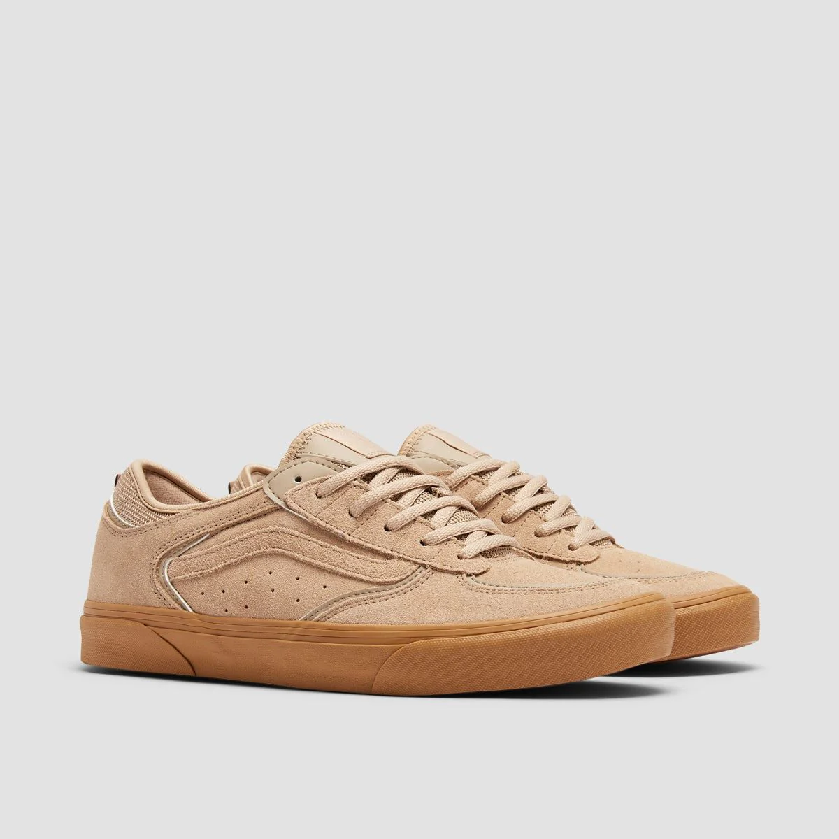 Vans Skate Rowley Shoes - Suede Tan/Gum - Image 2