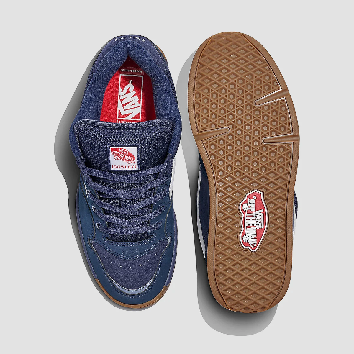 Vans Skate Rowley XLT 25th Shoes - Navy/Gum - Image 3