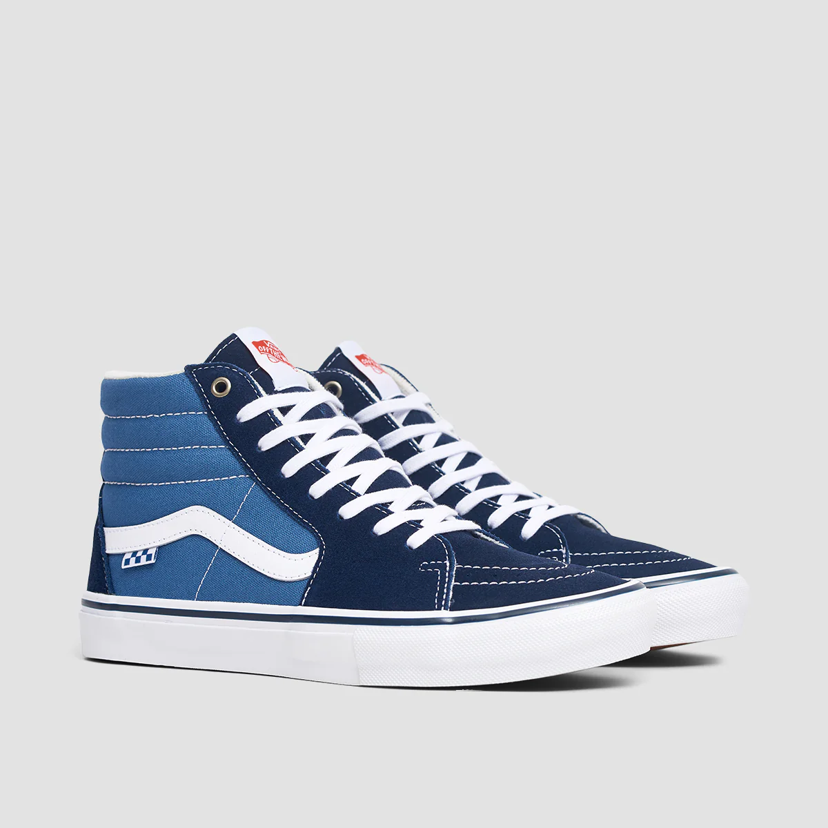 Vans Skate SK8-Hi Shoes - Navy/White - Image 2