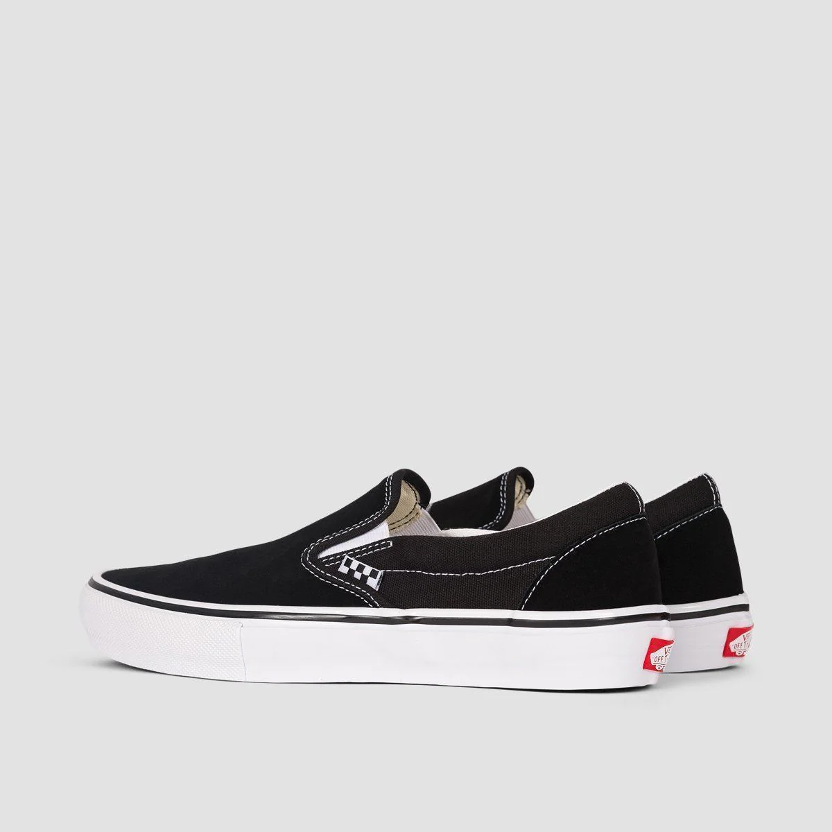 Vans Skate Slip-On Shoes - Black/White - Image 3