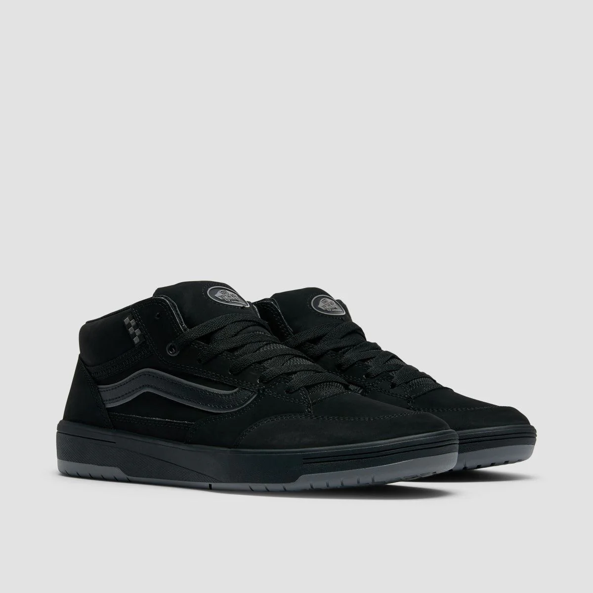 Vans Skate Zahba Mid Top Shoes - Black/Pewter - Image 2