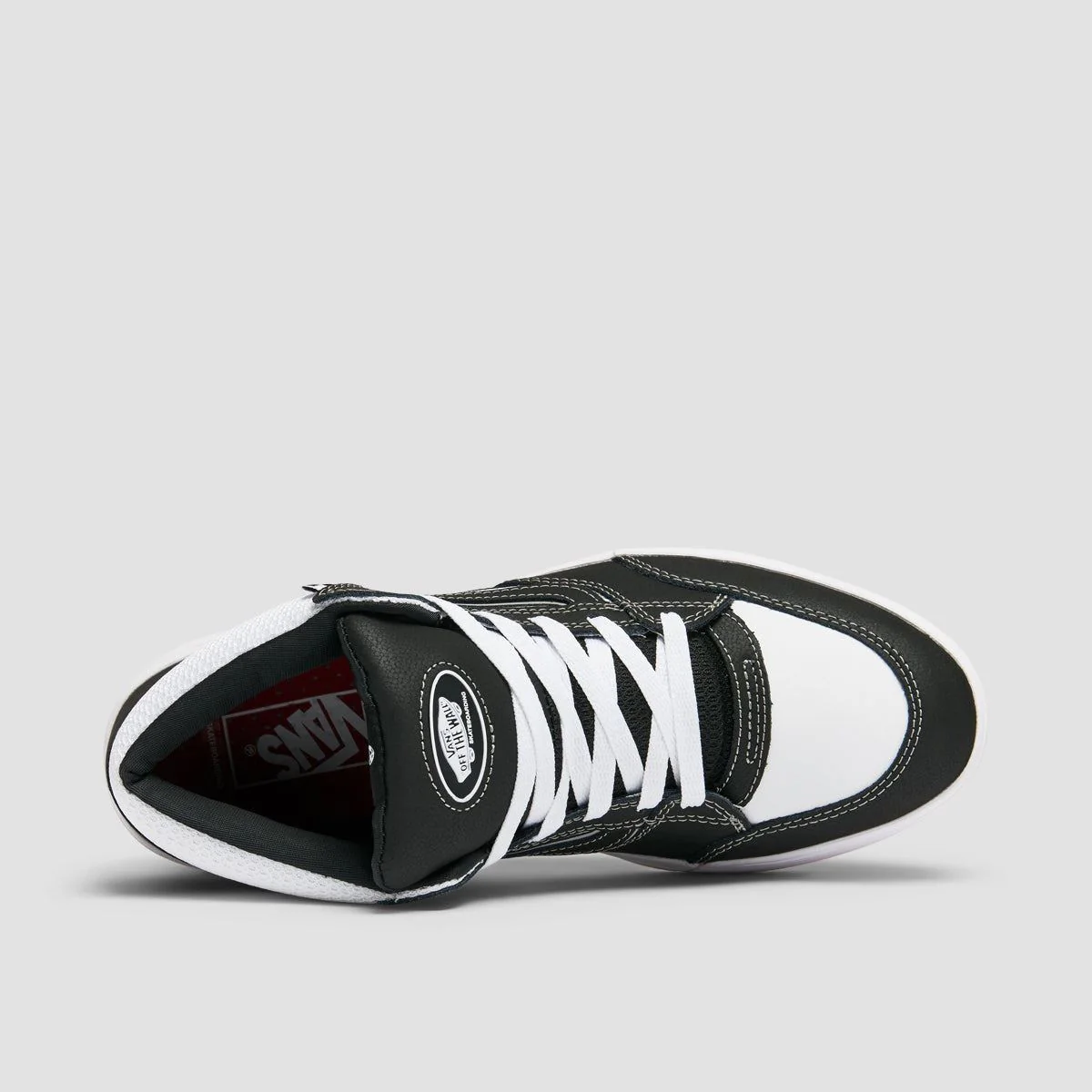 Vans Skate Zahba Mid Top Shoes Black/White/Red - Image 4