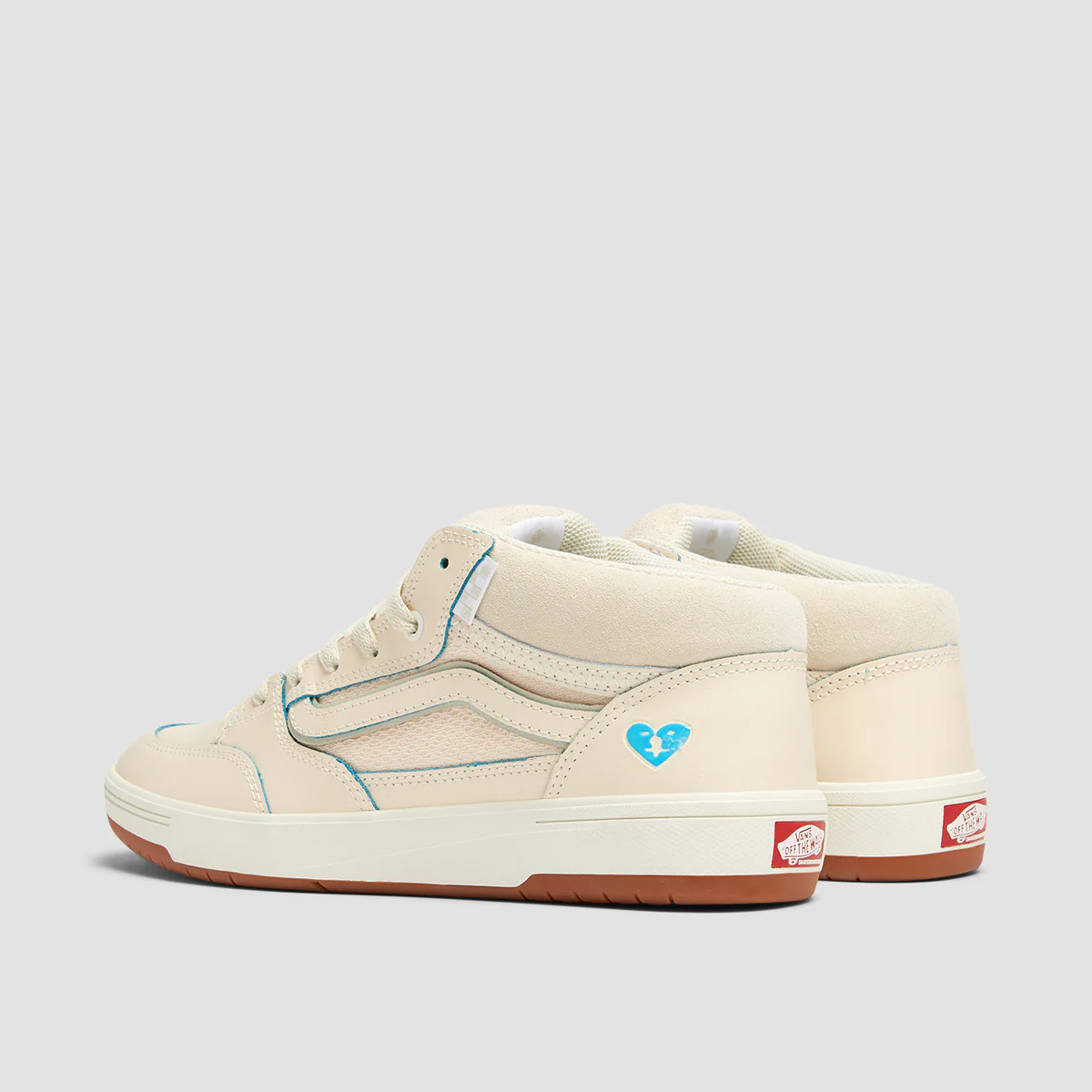 Vans Skate Zahba Mid Top Shoes - Pedro Barros Buttercream - Image 3