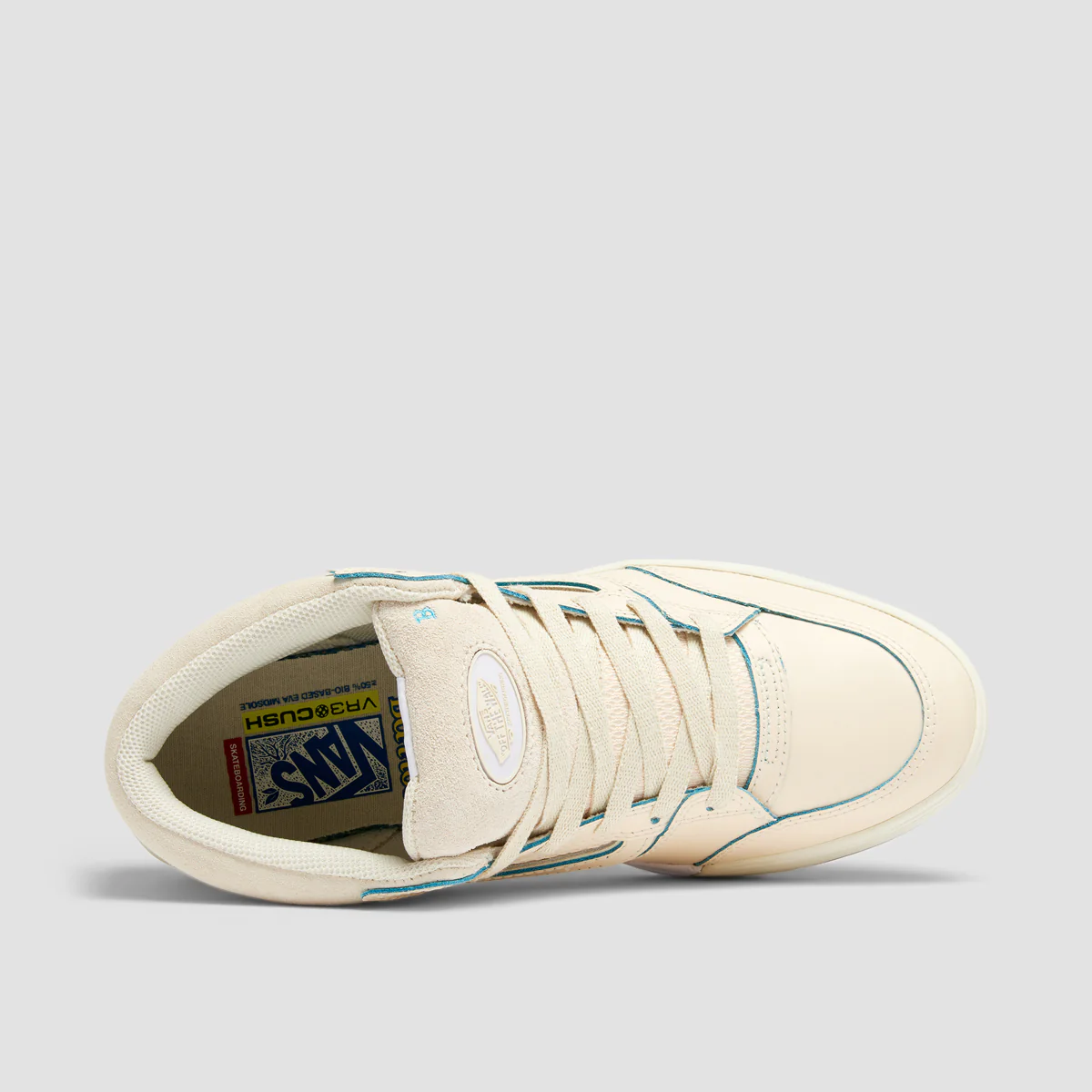 Vans Skate Zahba Mid Top Shoes - Pedro Barros Buttercream - Image 4