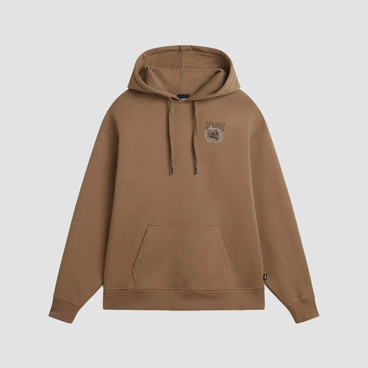 Vans Skull Oversized Pullover Hoodie Otter - Womens - Image 2