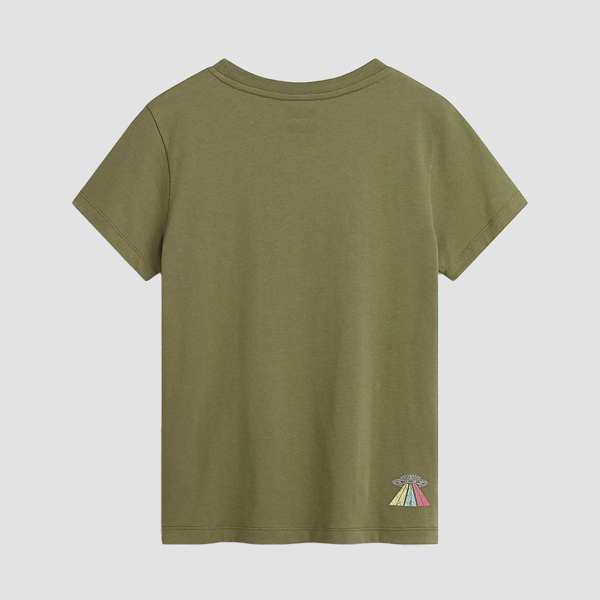 Vans Skull Saucer Crew T-Shirt Olivine - Womens - Image 3
