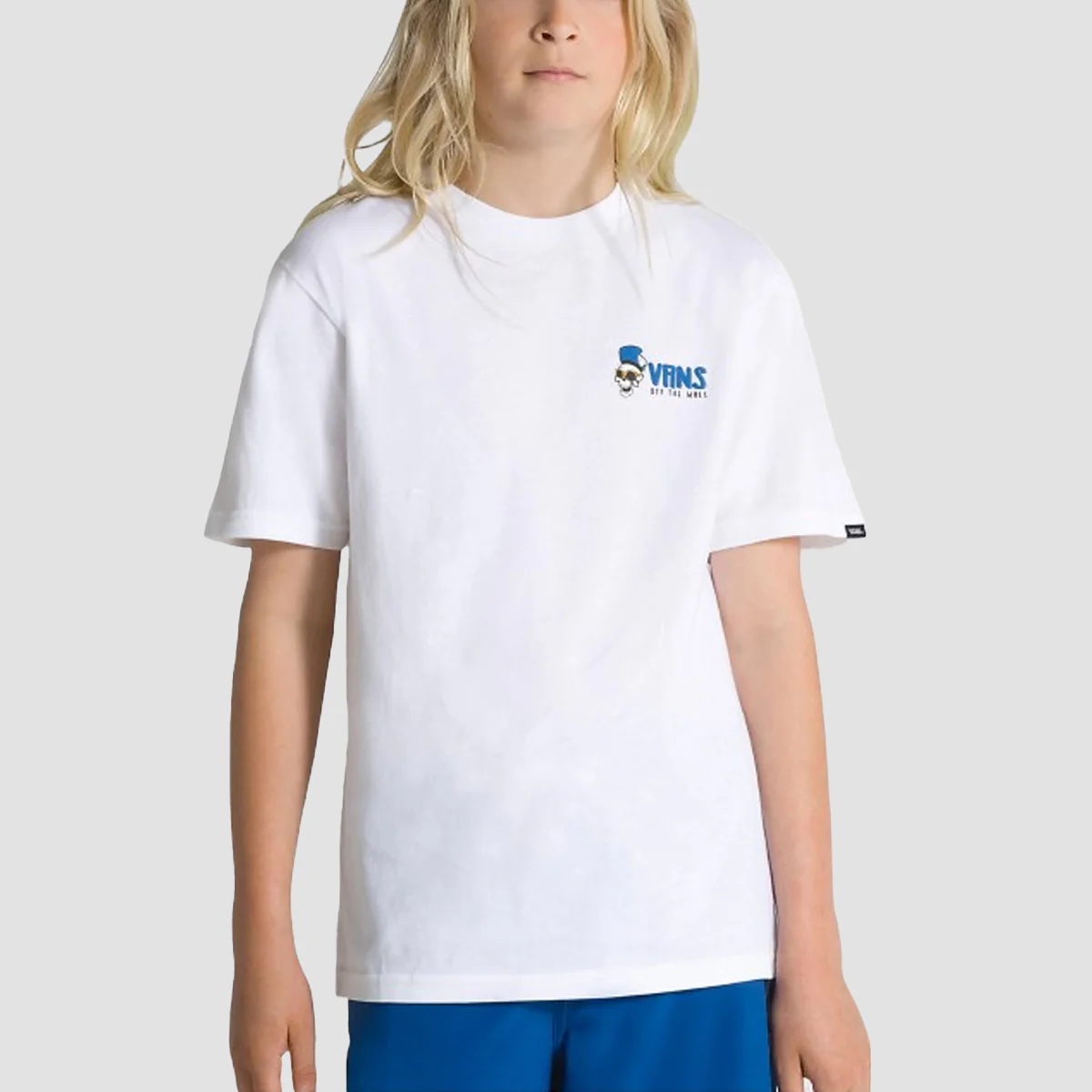 Vans Skull Slice T-Shirt White - Kids - Image 2