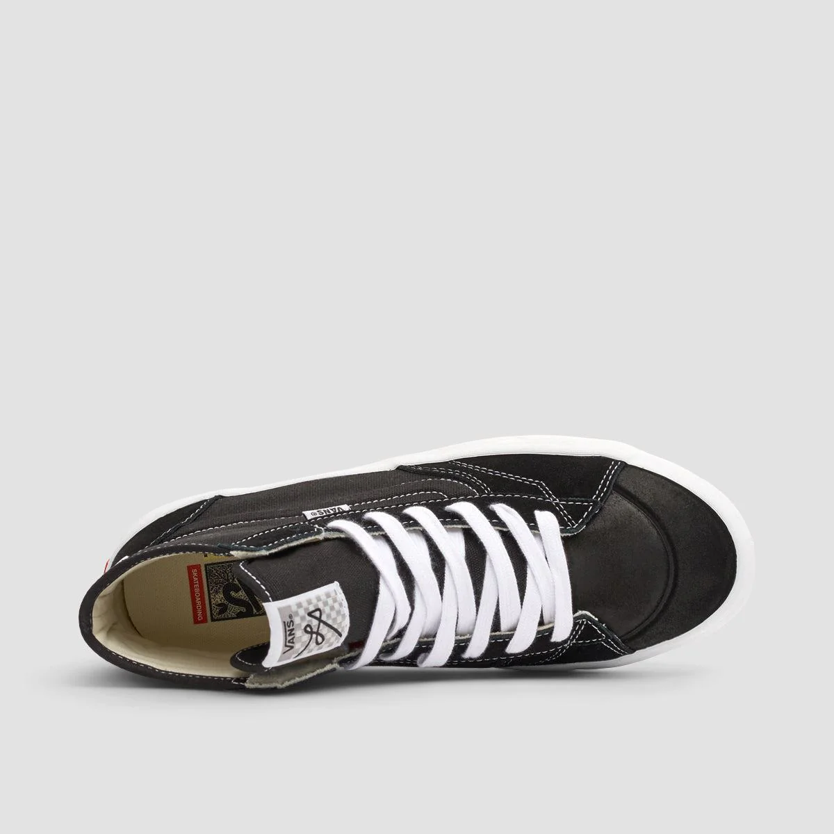 Vans The Lizzie High Top Shoes - Black/White - Image 4