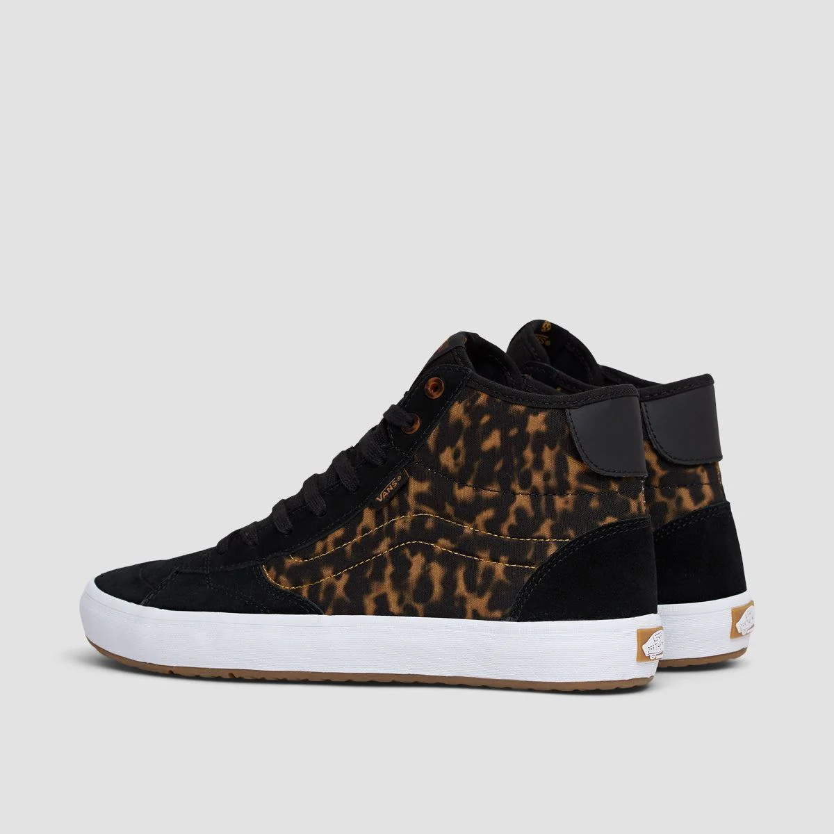 Vans The Lizzie High Top Shoes - Tortoise Dark Brown/Black - Image 3