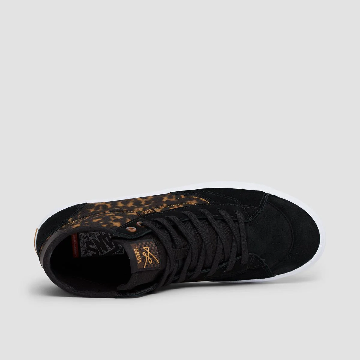 Vans The Lizzie High Top Shoes - Tortoise Dark Brown/Black - Image 4