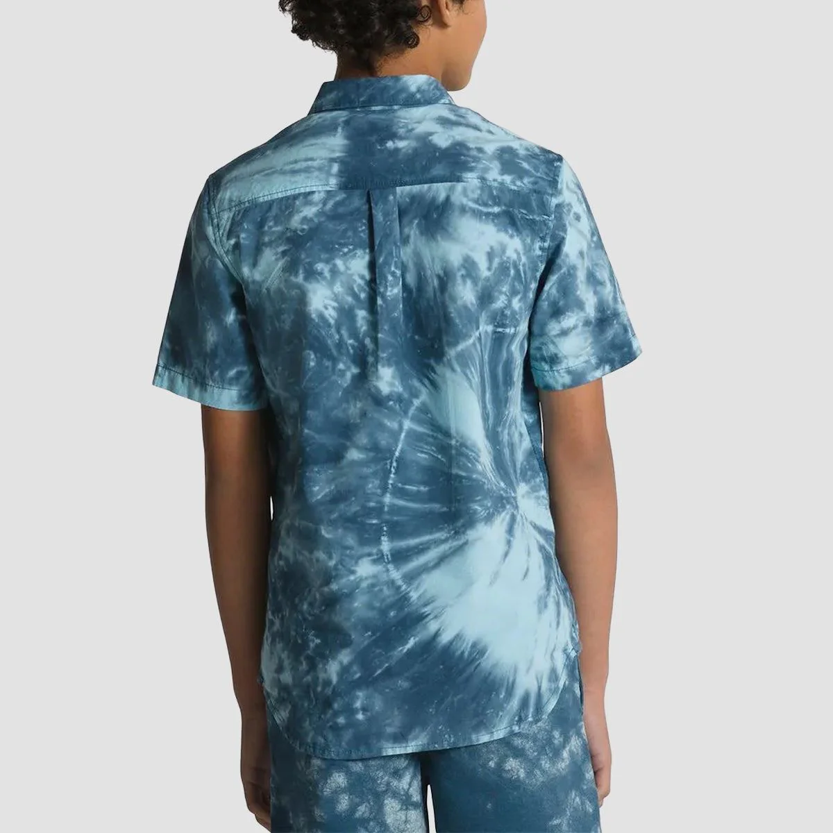 Vans Viewside Woven Short Sleeve Shirt Vans Teal - Kids - Image 2