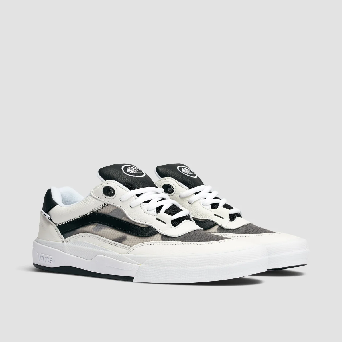 Vans Wayvee Shoes - Leather True White/Black - Image 2