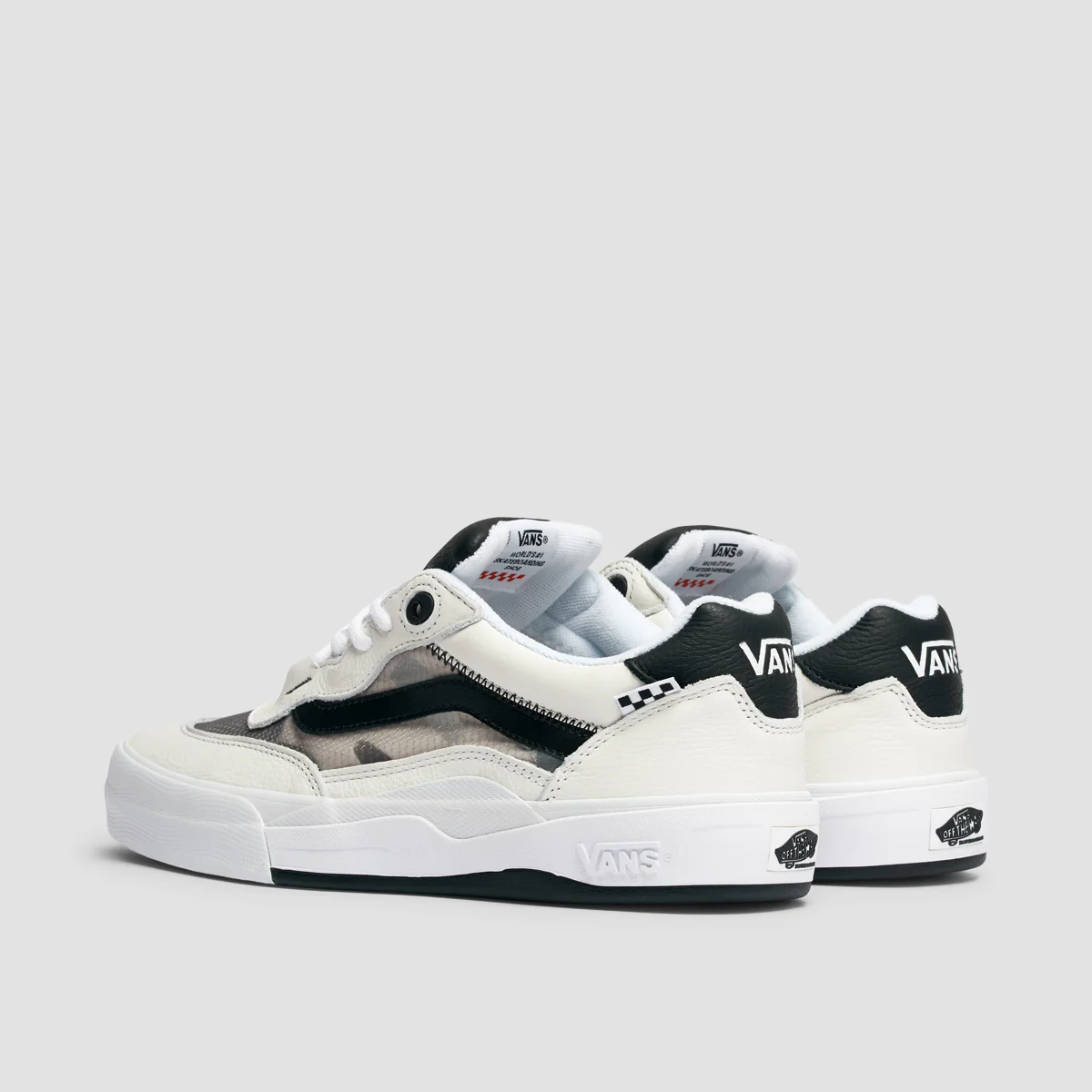 Vans Wayvee Shoes - Leather True White/Black - Image 3