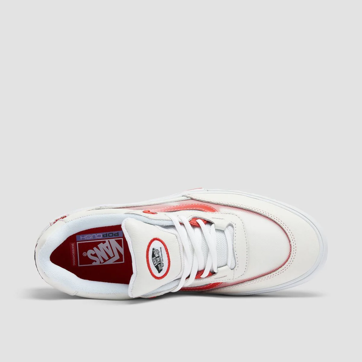 Vans Wayvee Shoes - Leather True White/Red - Image 4