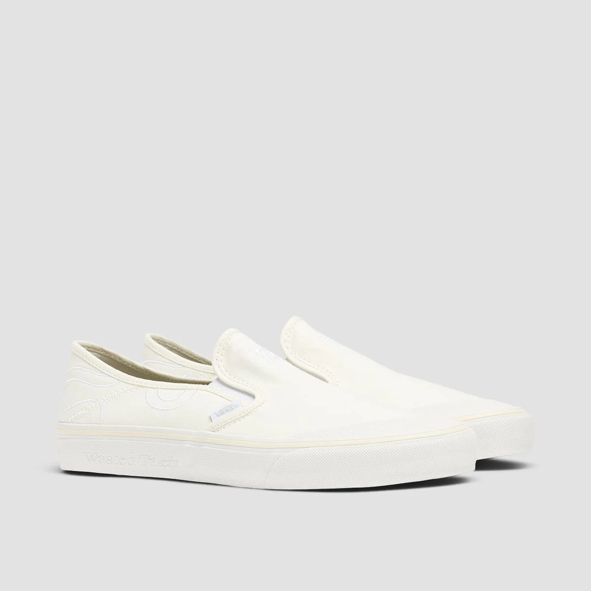Vans X Wasted Talent VR3 SF Slip-On Shoes - Blanc De Blanc - Image 2