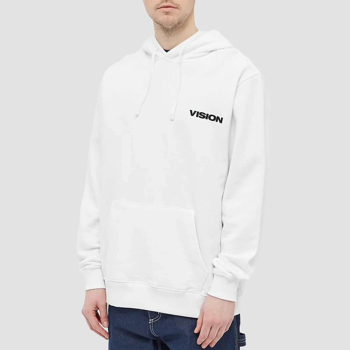 Vision OG Box Logo Pullover Hoodie White - Image 2