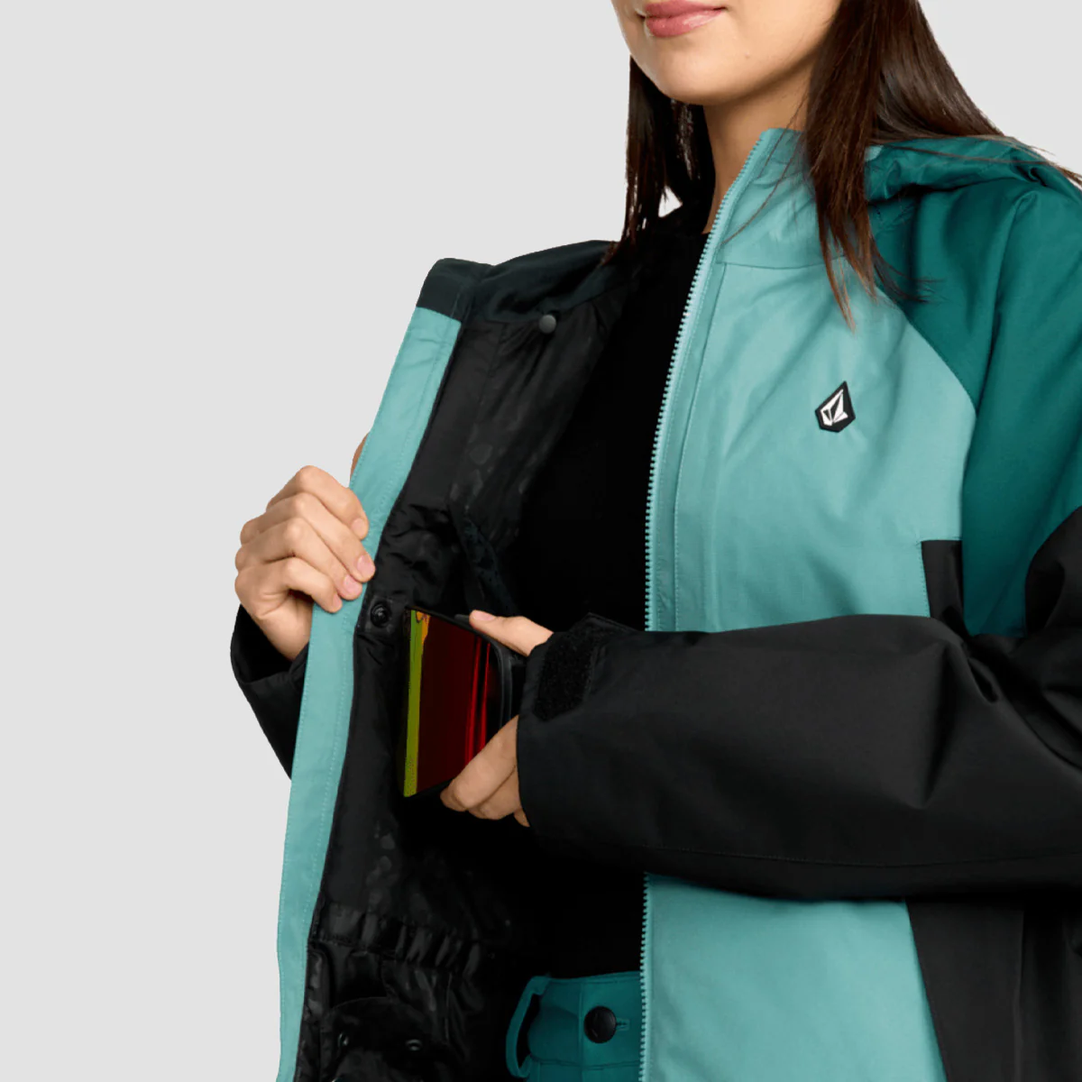 Volcom Agate Ins 10K Snow Jacket Arctic Blue - Womens - Image 4