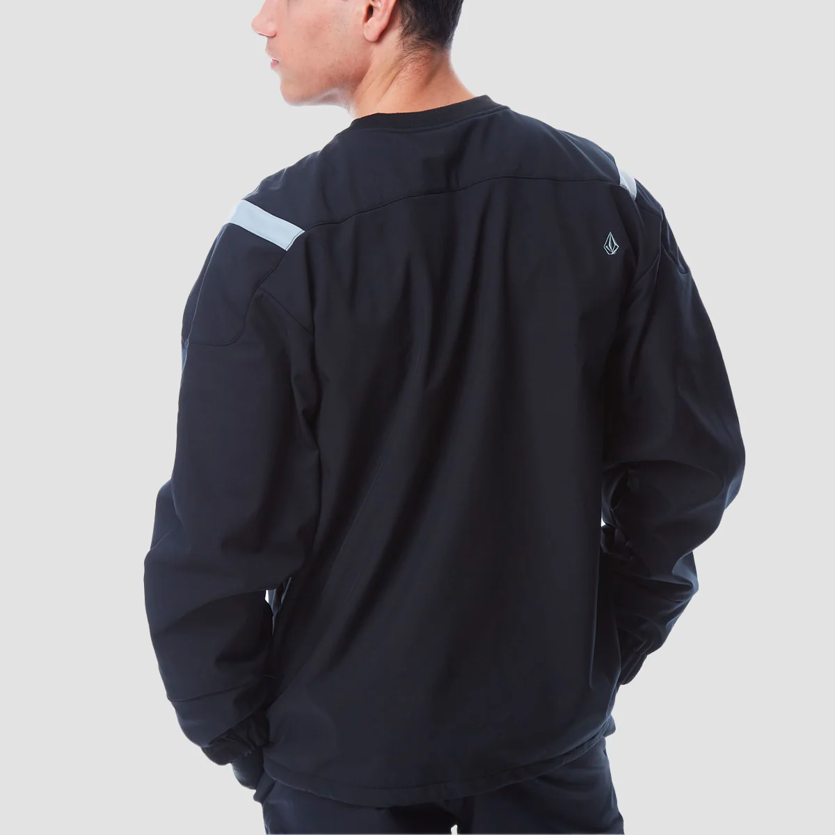 Volcom All I Got Pullover Crew Snow Jacket Black - Image 2
