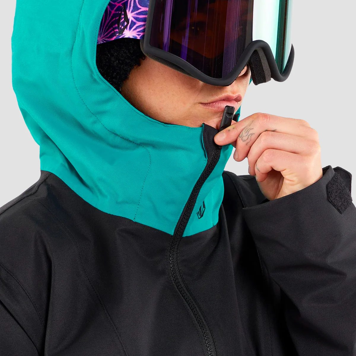 Volcom Ashfield Pullover Snow Jacket Black - Womens - Image 5