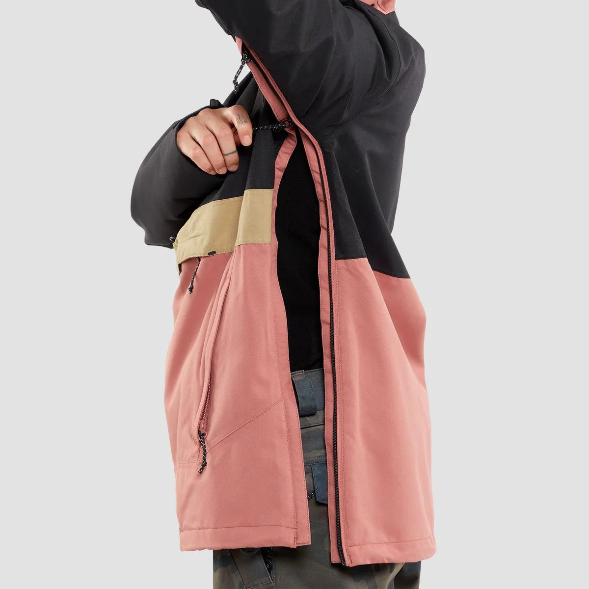 Volcom Ashfield Pullover Snow Jacket Earth Pink - Womens - Image 3