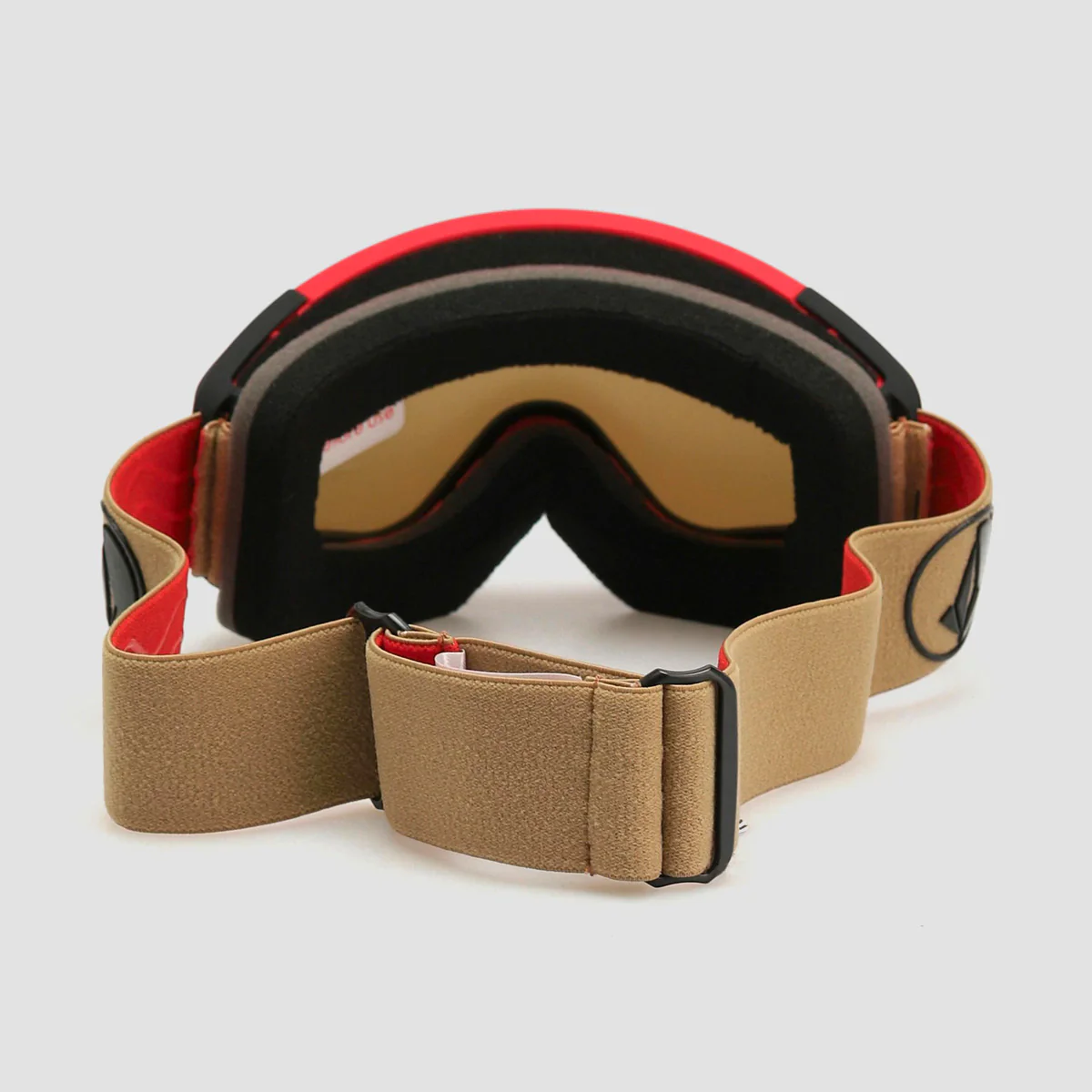 Volcom Attunga Youth Snow Goggles Orange Shock/Sand/Light Bronze + Bonus Lens Yellow - Kids - Image 2