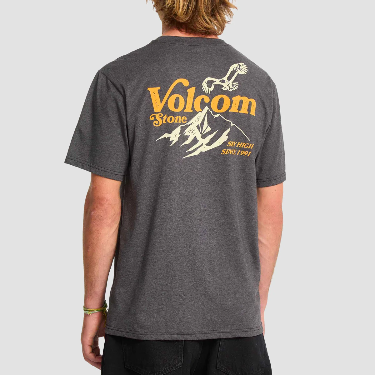 Volcom Back Country T-Shirt Heather Black