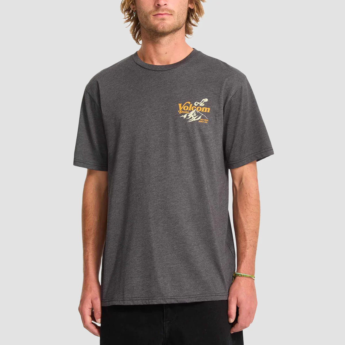 Volcom Back Country T-Shirt Heather Black - Image 2