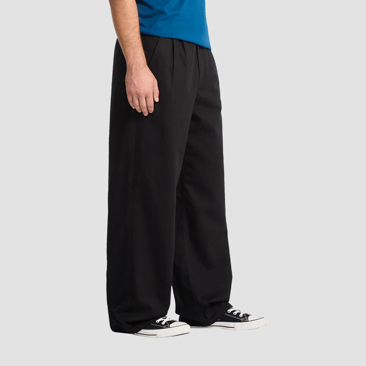 Volcom Baggos Pleated Chino Pants Black - Image 3