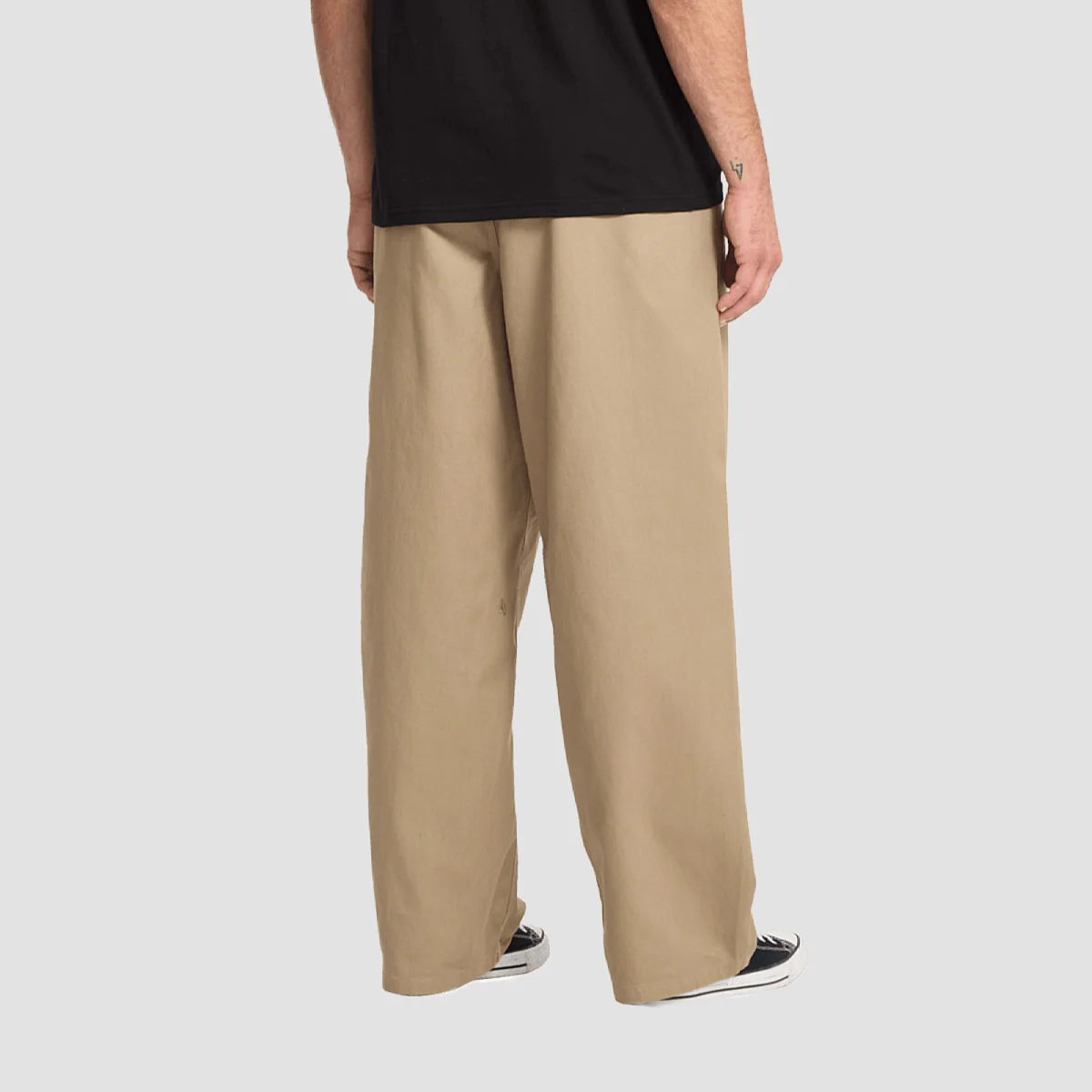 Volcom Baggos Pleated Chino Pants Khaki - Image 3