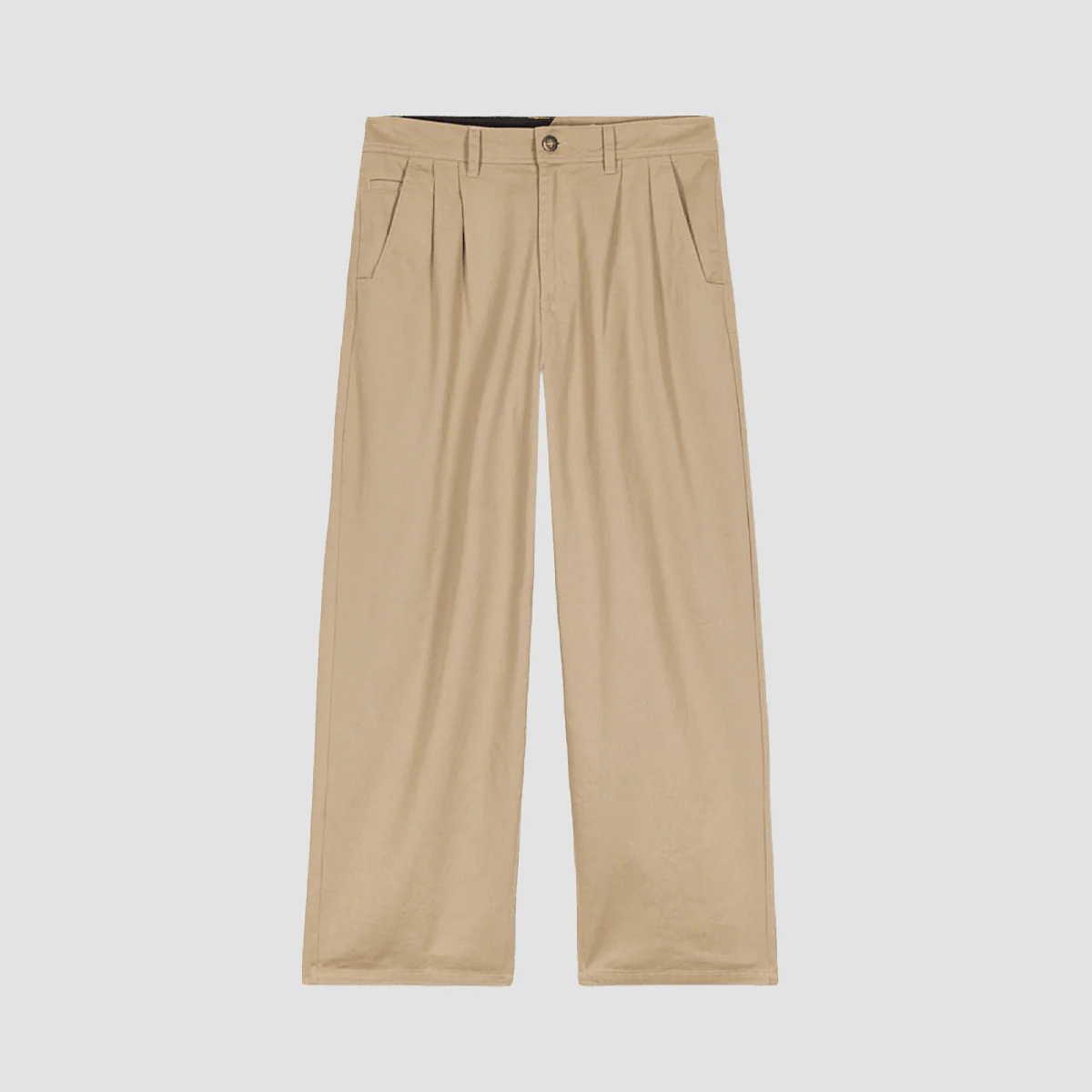 Volcom Baggos Pleated Chino Pants Khaki - Image 4
