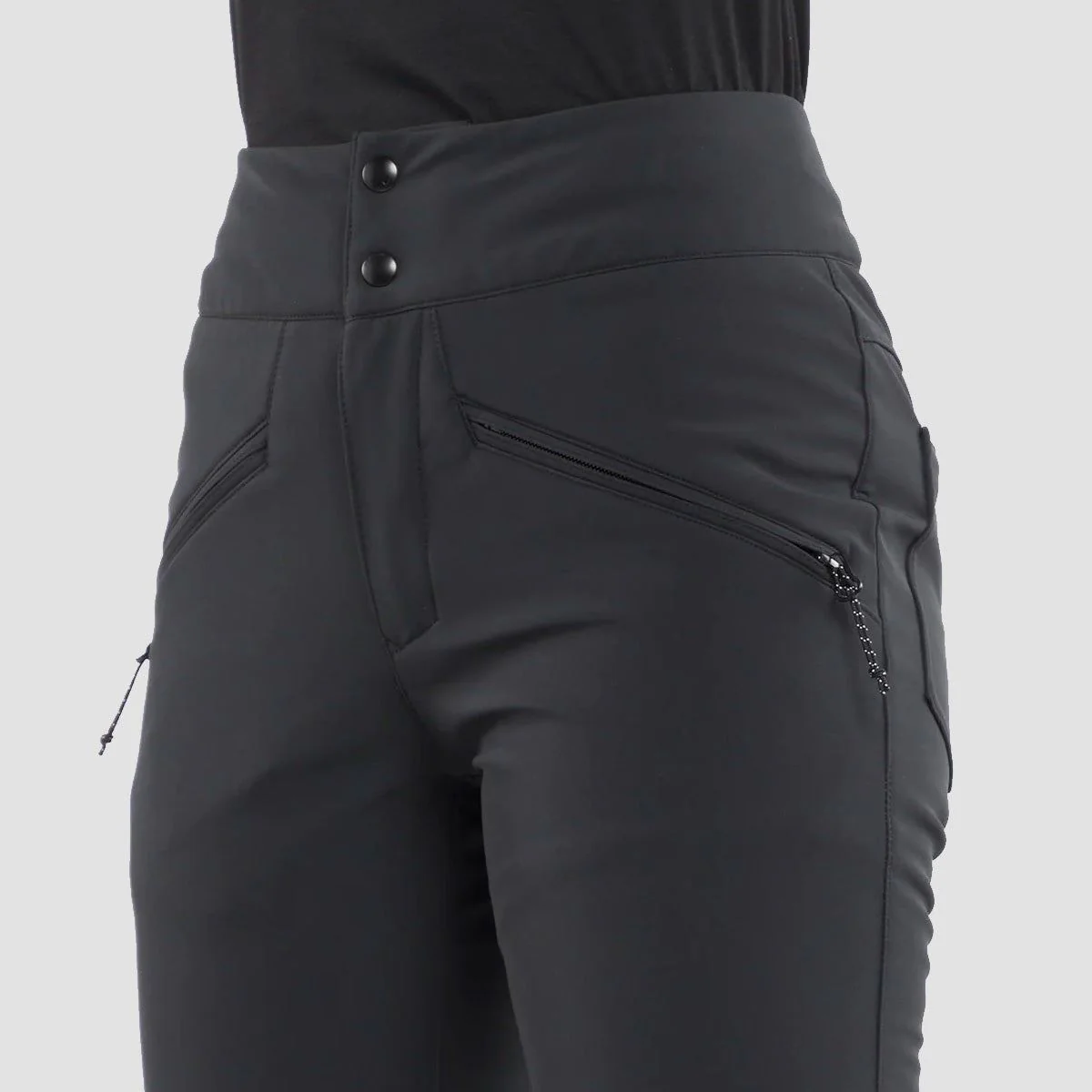 Volcom Battle Stretch High Rise Snow Pants Black - Womens - Image 4