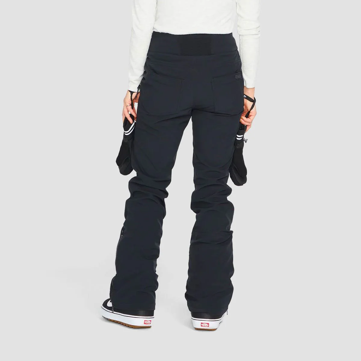 Volcom Battle Stretch High Rise Snow Pants Black - Womens - Image 2