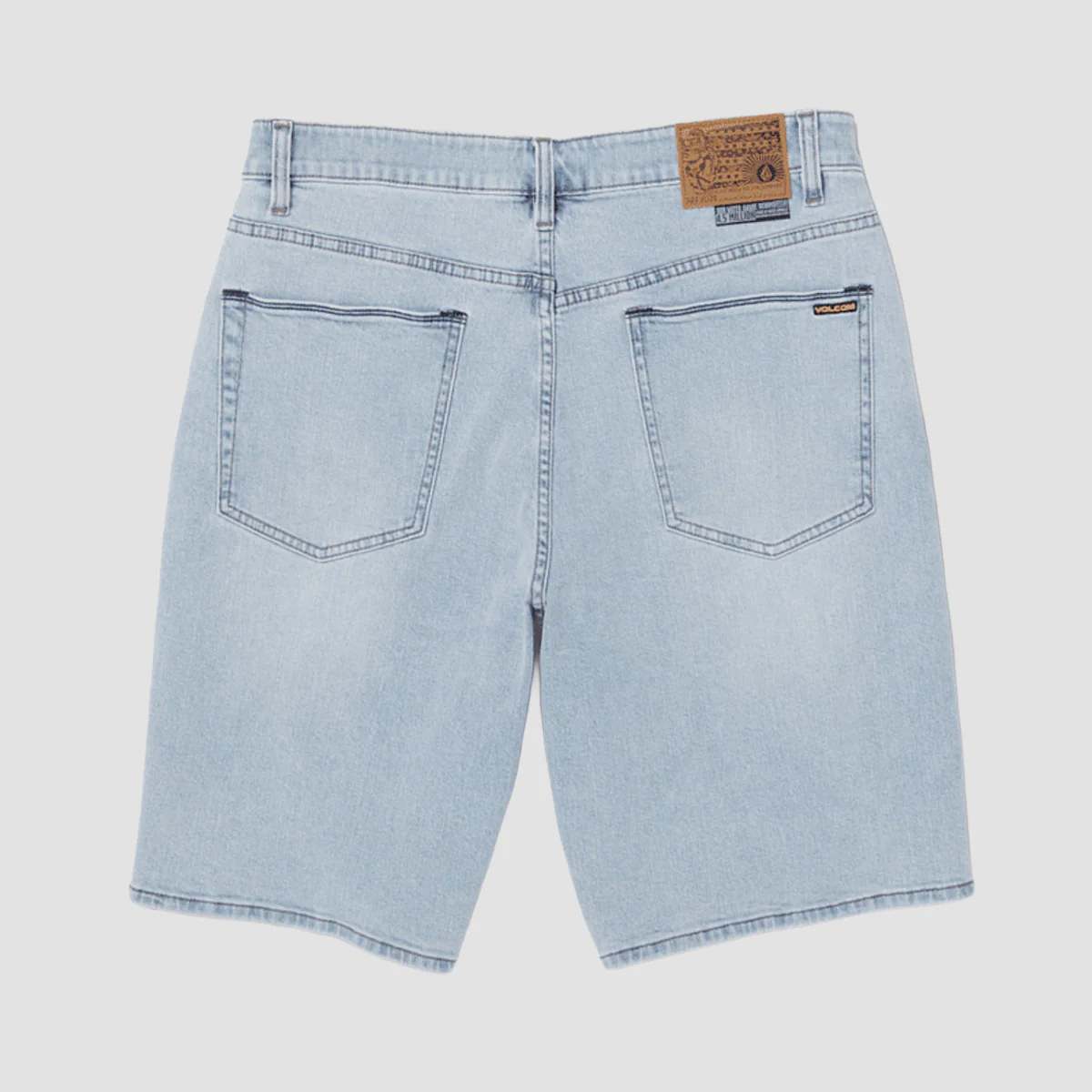 Volcom Billow 22" Denim Shorts Desert Dirt Indigo - Image 4