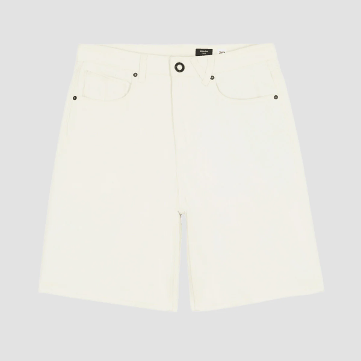 Volcom Billow 22" Denim Shorts Dirty White - Image 3