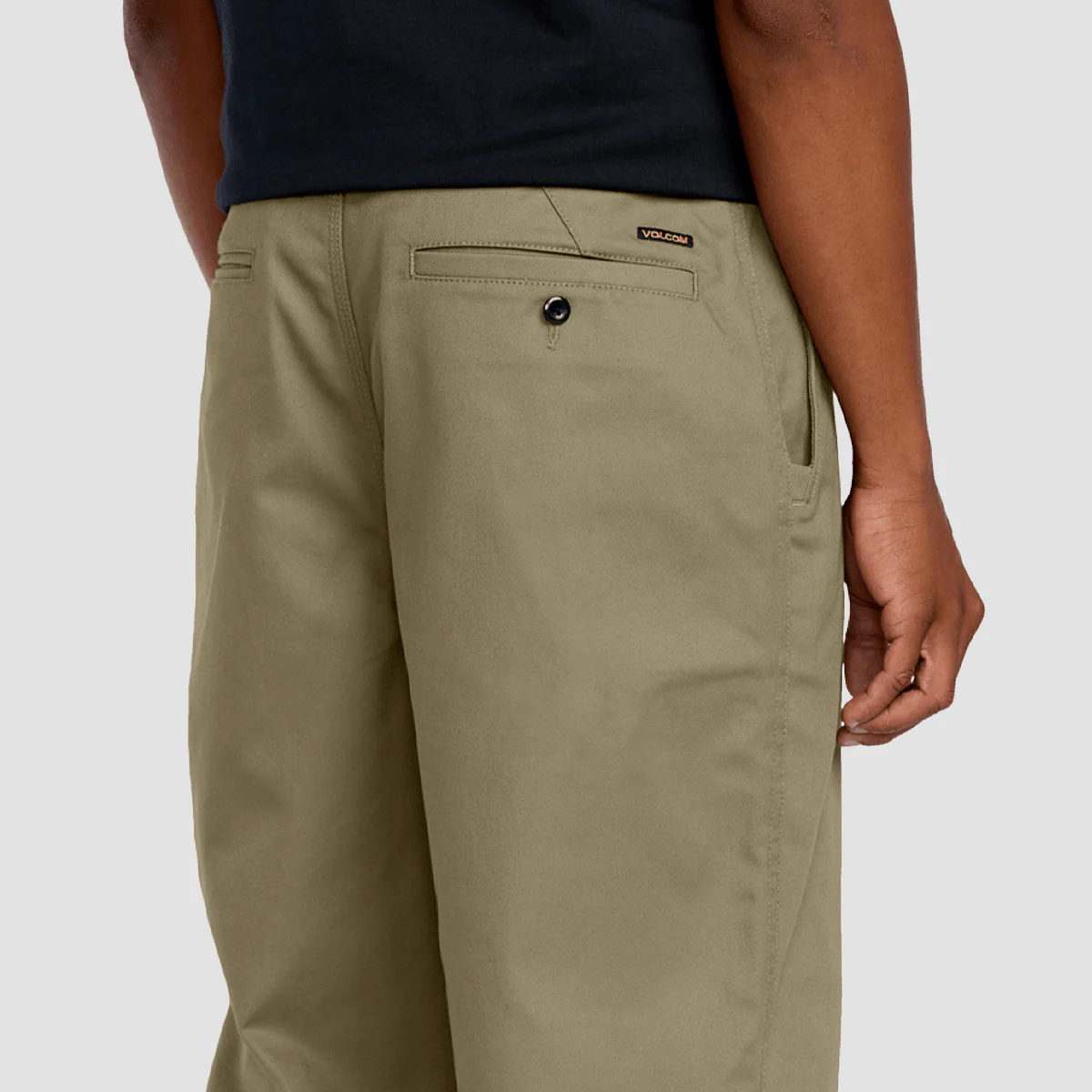 Volcom Billow Loose Fit Chino Pants Brindle - Image 4