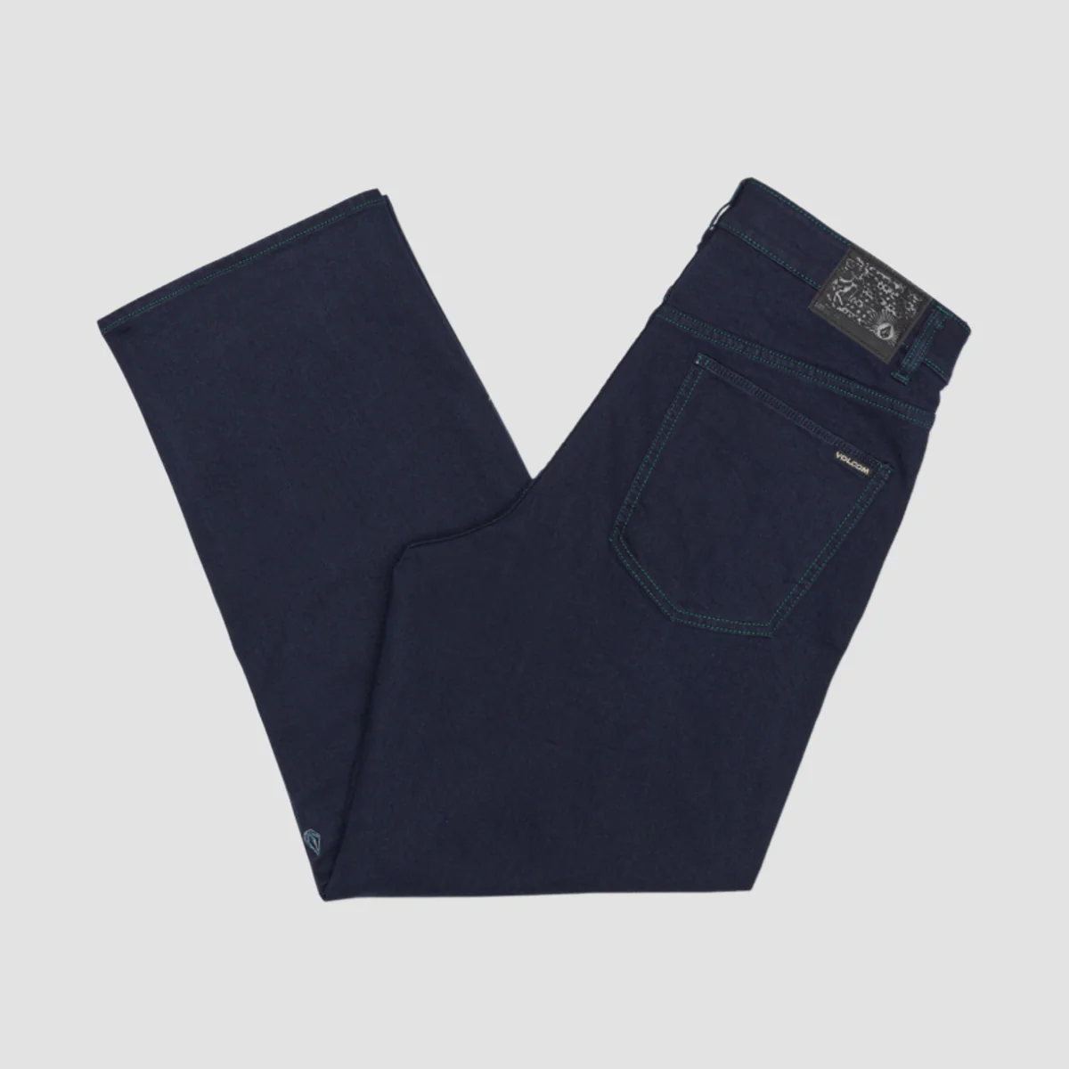 Volcom Billow Loose Fit Jeans Blue Rinse - Image 2