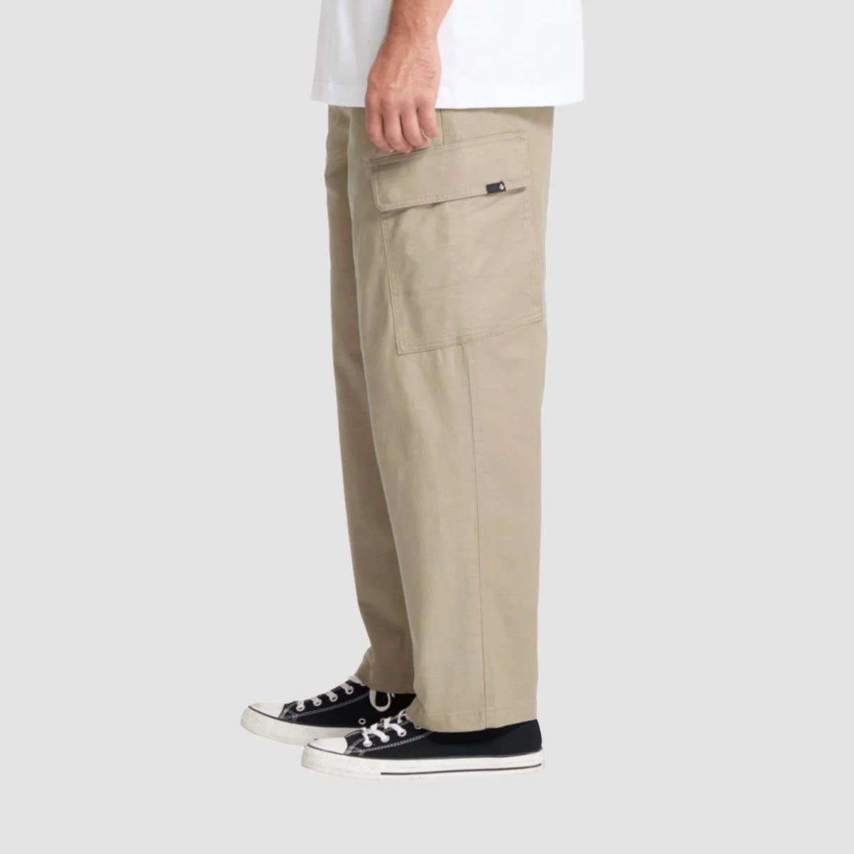 Volcom Billow Tapered EW Cargo Pants Khaki - Image 2