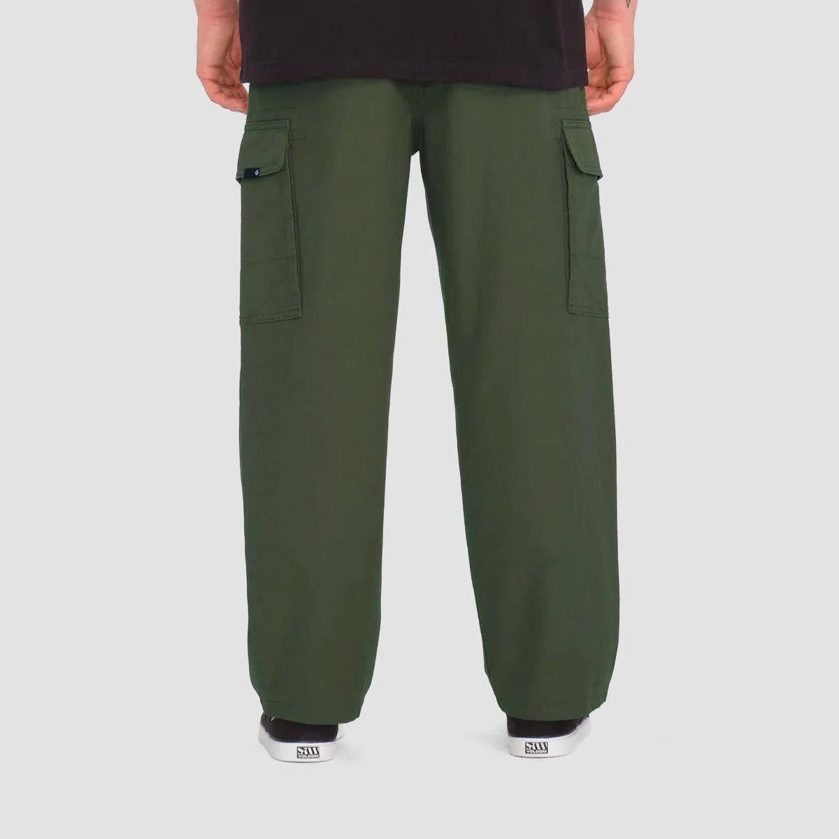 Volcom Billow Tapered EW Cargo Pants Squadron Green - Image 2