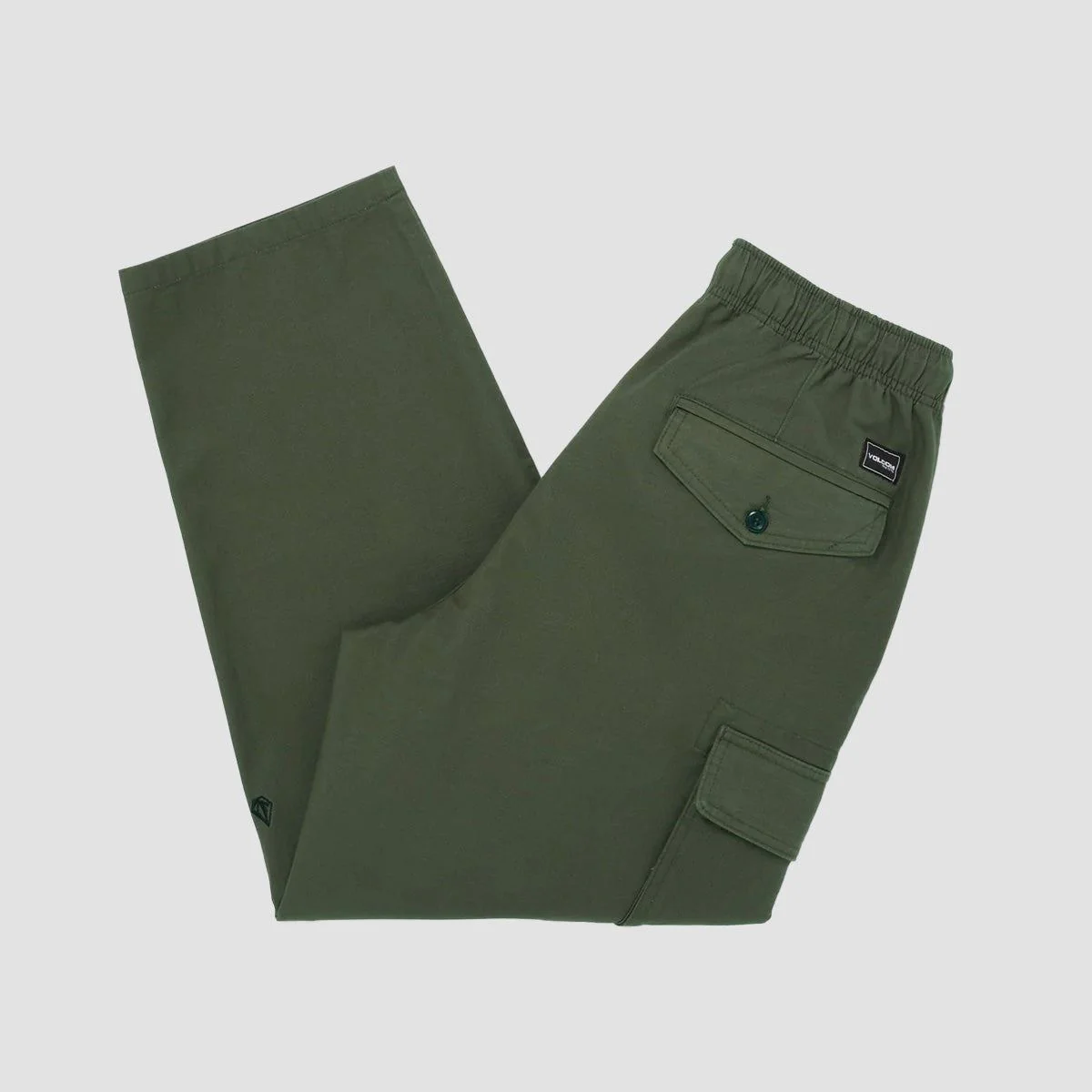Volcom Billow Tapered EW Cargo Pants Squadron Green - Image 3