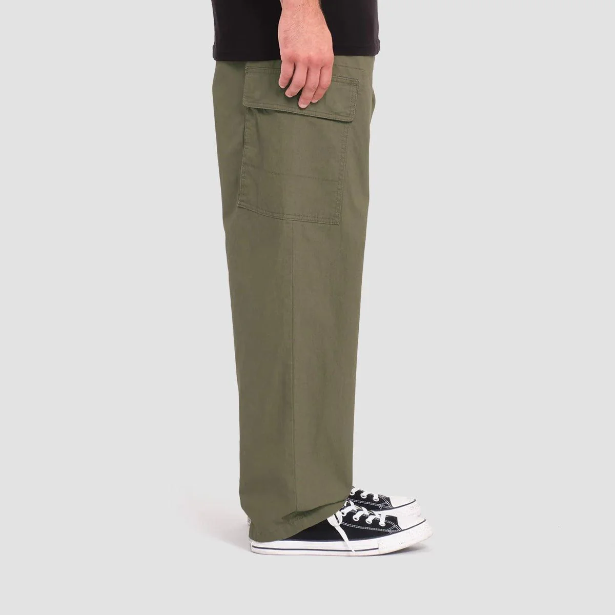 Volcom Billow Tapered EW Cargo Pants Wintermoss - Image 3