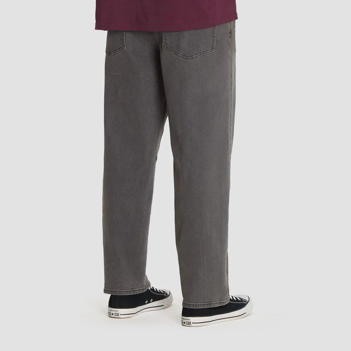 Volcom Billow Tapered Jeans Black Ozone - Image 2