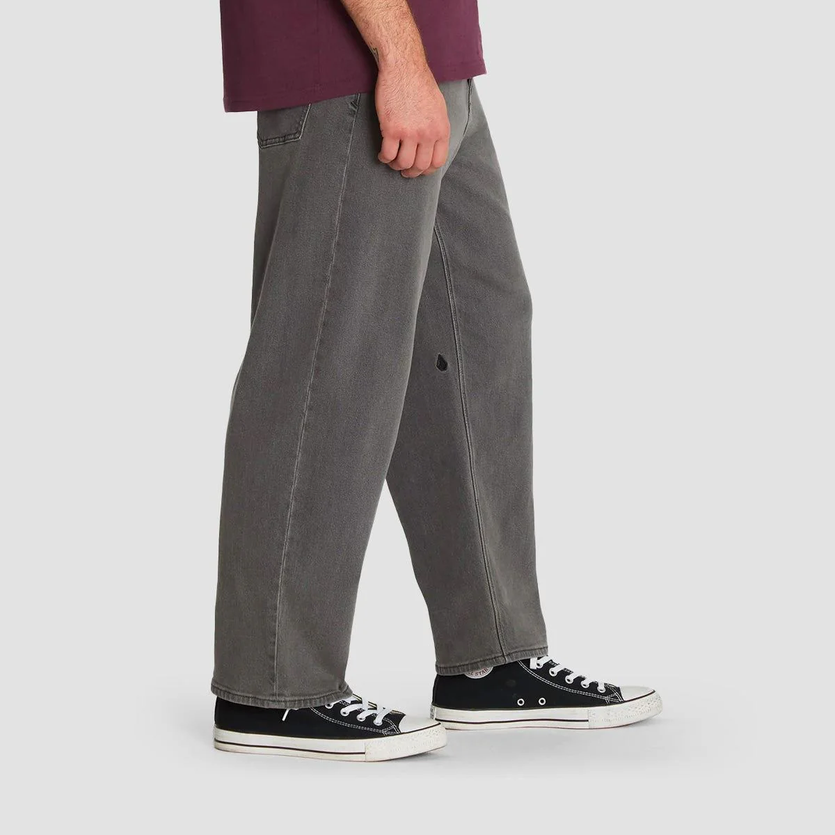 Volcom Billow Tapered Jeans Black Ozone - Image 3