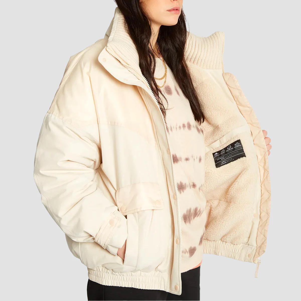Volcom Blowson 5K Jacket Sand - Womens - Image 3