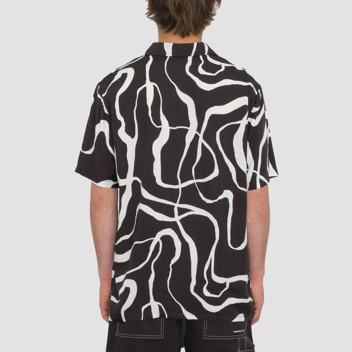 Volcom Bold Moves Short Sleeve Shirt Black - Image 2
