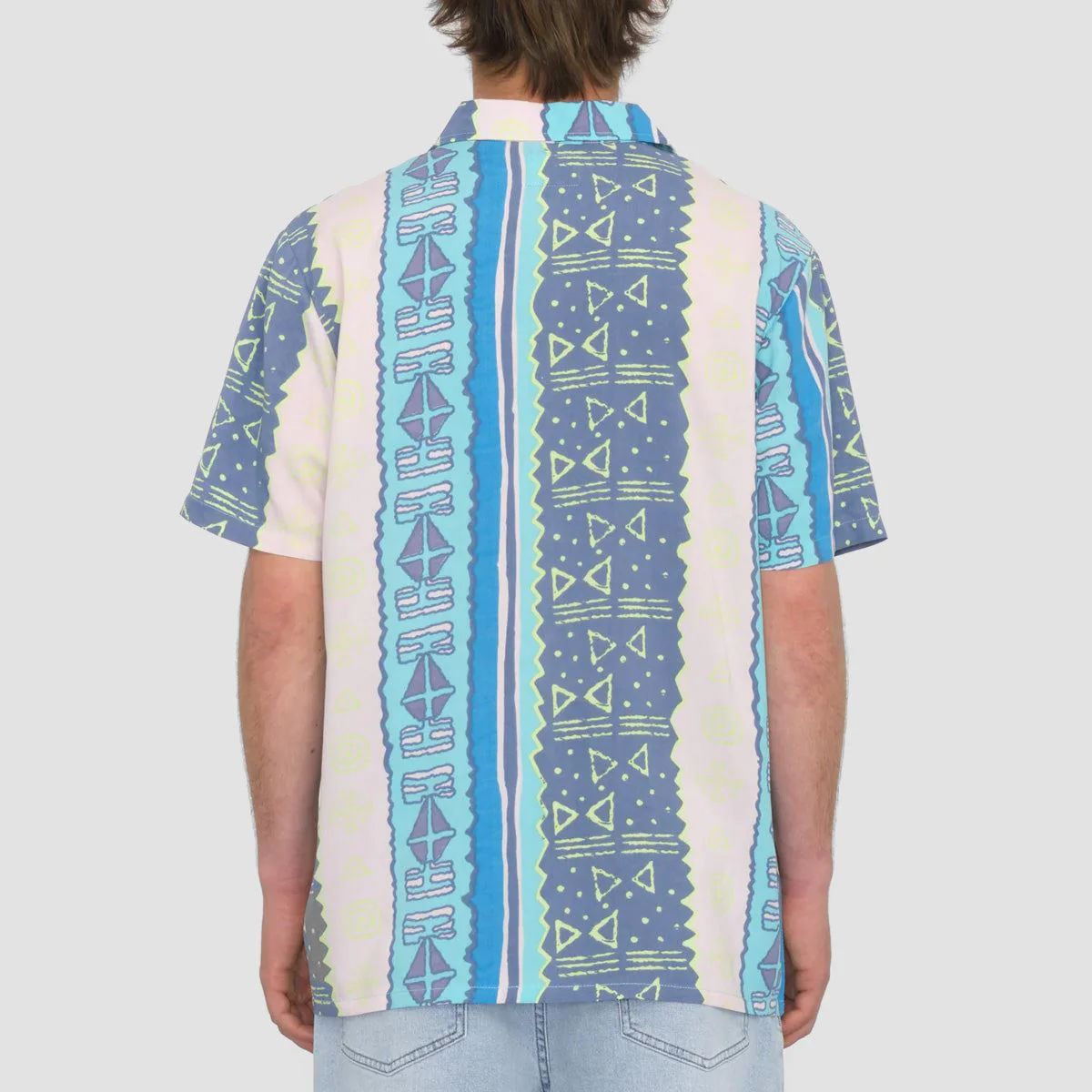 Volcom Bold Moves Short Sleeve Shirt Crete Blue - Image 2